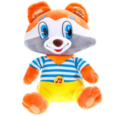 Игрушка мягкая Крошка Енот 22 см, муз. чип,