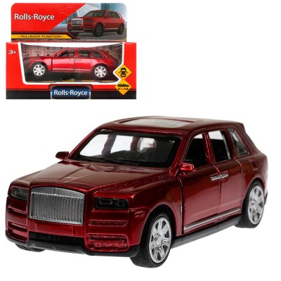 Технопарк. Модель "Rolls-Royce" 13 см, метал, инерц., двери, красный