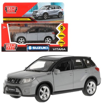 Машина металл SUZUKI VITARA S 2015 МАТОВЫЙ 12 см, двер,инерция, серый, кор. Технопарк