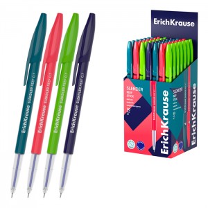 Ручка шариковая ErichKrause Slender Stick Reef  0.7, Super Glide Technology, цвет чернил синий (в коробке по 50 шт.)