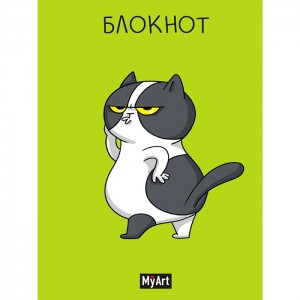 Блокнот в клетку В тренде. Кот-модель