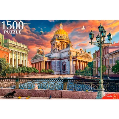 Пазлы 1500 элементов 14+. Вид на Исаакиевский сбор