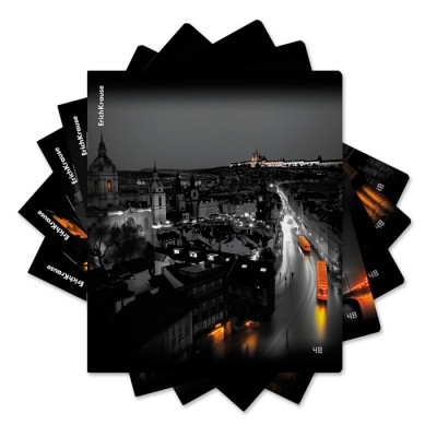 Тетрадь общая ученическая ErichKrause Urban Lights, 48 листов, клетка, глянцевая ламинация_MIX-PACK