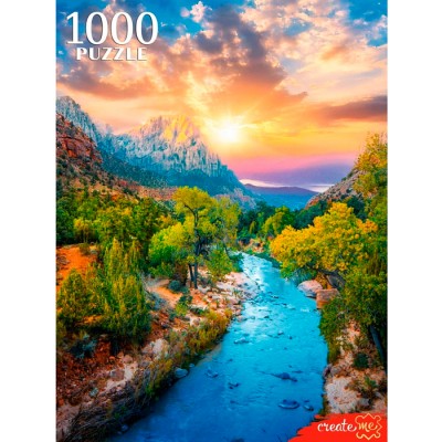 Пазлы 1000 элементов. Речной пейзаж 16+