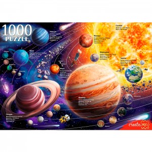 Пазлы 1000 элементов. Солнечная система 16+
