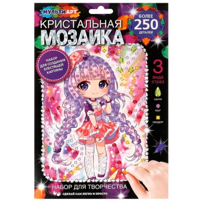 Кристальная мозаика 17*23 см Милашка Аниме МУЛЬТИ АРТ