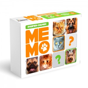 Игра настольная "МЕМО" Кошечки-собачки Игра настольная "МЕМО" Кошечки-собачки