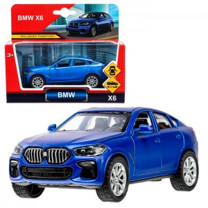 Модель металл BMW X6 10 см, двери, инерция