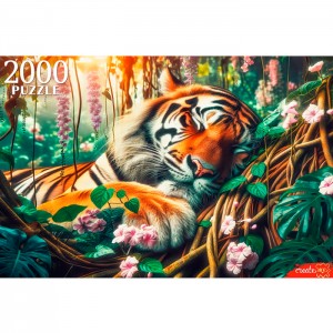 Пазлы 2000 элементов 16+. Спящий тигр