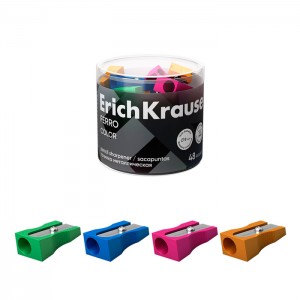 Точилка металлическая ErichKrause Ferro Color, ассорти