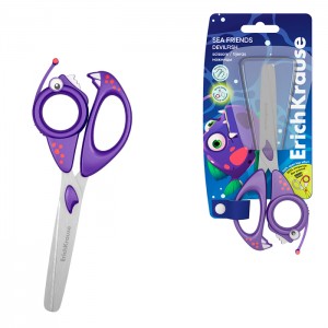 Ножницы ErichKrause Sea Friends Devilfish less effort, 14.5 см