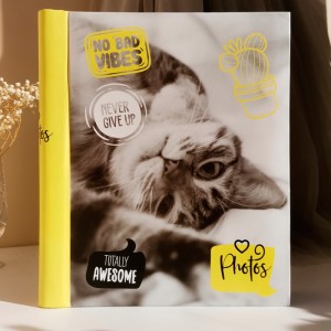 Фотоальбом на 10 магнитных листов 23х28 см, внутр. спираль "fluffy pets" Мяу