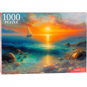 Пазлы 1000 элементов. Морской закат