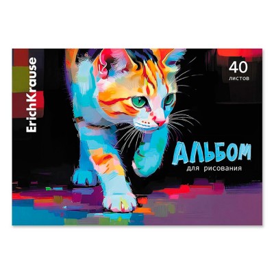 Альбом для рисования на клею ErichKrause Street Cat, А4, 40 листов