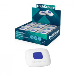 Ластик с пластиковым держателем ErichKrause SmartWay® Mini Square (в пакете с европодвесом) Ластик с пластиковым держателем ErichKrause SmartWay® Mini Square (в пакете с европодвесом)
