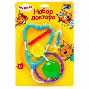 Набор доктора, Три Кота на блистере 20*31*3 см ИГРАЕМ ВМЕСТЕ