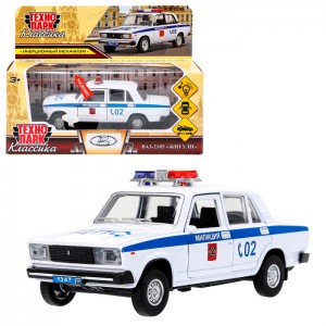 Машина металл свет-звук LADA ваз-2105 12 cm, дв,баг,инер,пол,кор. технопарк Технопарк