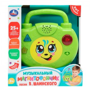 Магнитофончик Шаинский музыка в кор.бат Умка